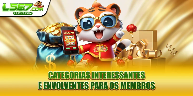 Categorias interessantes e envolventes para os membros